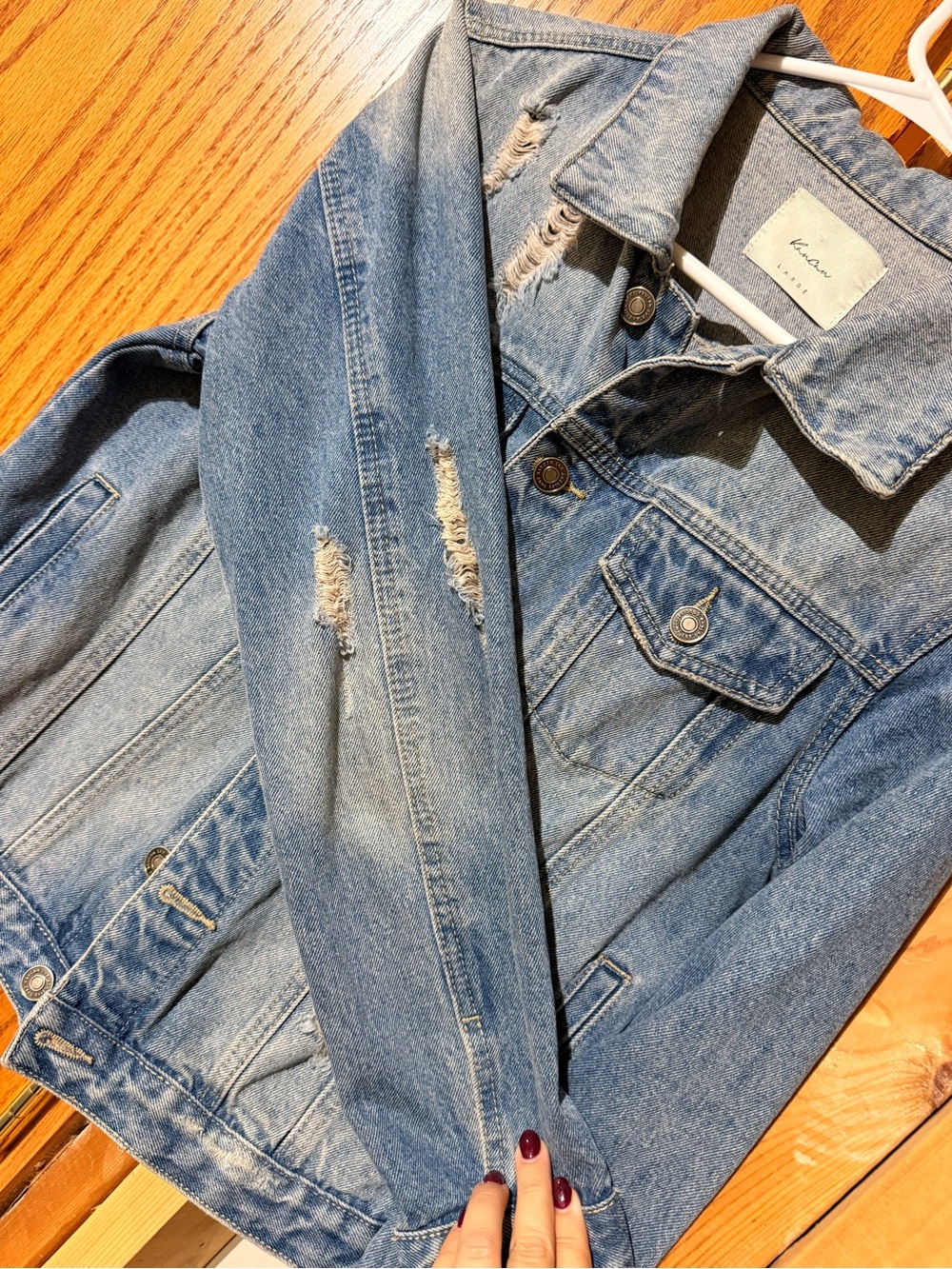 Kancan distressed Jean jacket